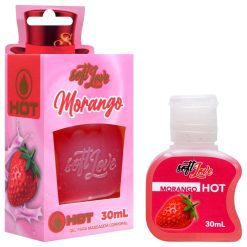 Gel Hot Comestível 30Ml Soft Love Morango