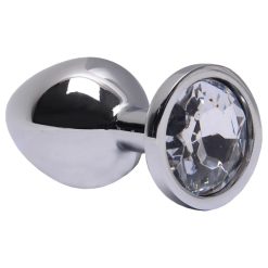 Plug Anal Diamond P 7 x 2,8 Cm Metalizado Delicious Transparente